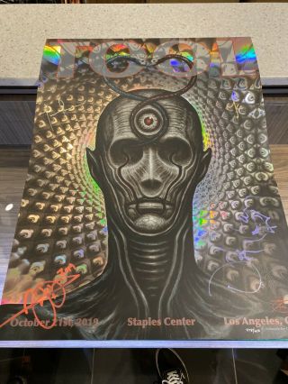 Tool Signed/autographed Poster 10/21/19 Chet Zar Limited Numbered Foil