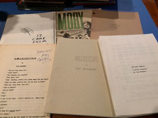 Ray Bradbury Typescripts - One Signed By Ray Bradbury - Vg Or Better
