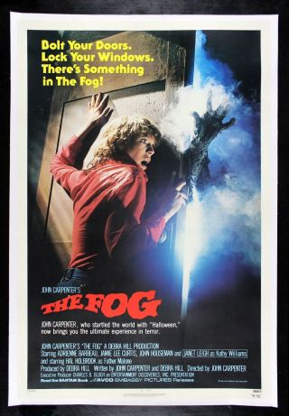 The Fog ✯ Cinemasterpieces 1980 John Carpenter Scary Horror Rare B Movie Poster