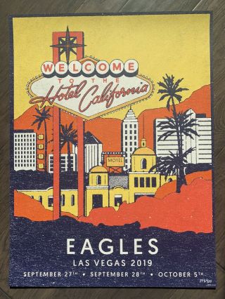 Eagles Concert Las Vegas,  Lithograph.