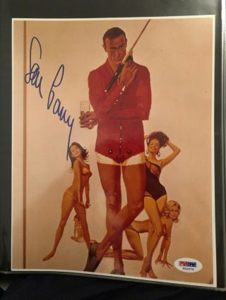 Sean Connery Signed Autographed James Bond Thunderball 8x10 Psa/dna Loa