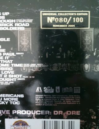 Eminem Signed Shady D - 12 2004 Autographed Encore Universal /100 CD Auto PSA/DNA 6