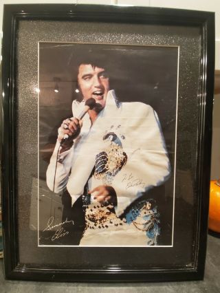 Autographed Elvis Presley Early 1970 