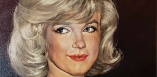 Oil Portrait of Marilyn Monroe at The Misfits Premiere Anthony De Frange 1972 3