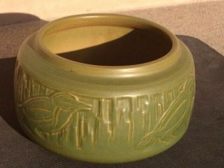 Und School Of Mines Pottery " Meadowlarks " Pattern Bowl By Margaret Cable