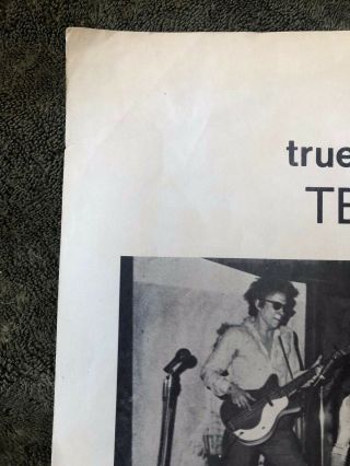 Rare Televison CBGB Poster 1974 Richard Hell CBGB Punk Tom Verlaine 5