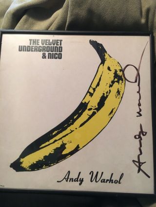 Andy Warhol Velvet Underground Hand Signed Album.  Signed By Andy Warhol