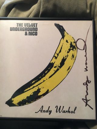 Andy Warhol Velvet Underground Hand Signed Album.  Signed By Andy Warhol 2