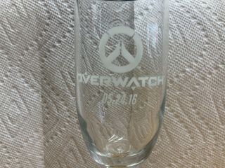 Blizzard Overwatch Release Employee Exclusive Champagne Flute 05.  24.  16 3