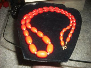 Joan Crawford Personally Owned & Worn Red Bead Necklace W/LOA 2