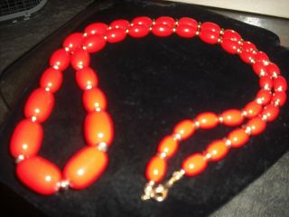 Joan Crawford Personally Owned & Worn Red Bead Necklace W/LOA 3