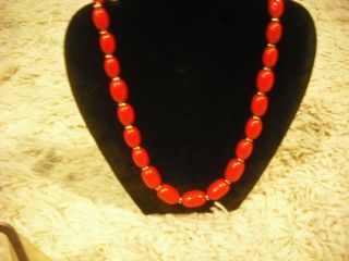 Joan Crawford Personally Owned & Worn Red Bead Necklace W/LOA 4