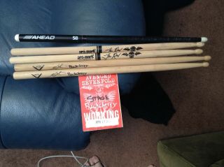 Avenged Sevenfold/buckcherry Tour Drum Sticks/pass (bonus Stick)