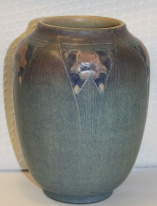 Newcomb College Pottery Vase Matte Blue Green Rare Joseph Fortune Meyer Piece 6