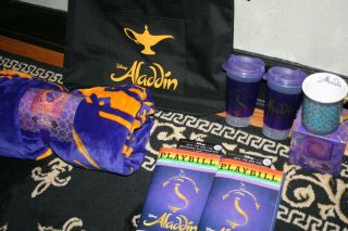 Aladdin The Musical York Souvenir Pride Package Bag Blanket Program Mug More