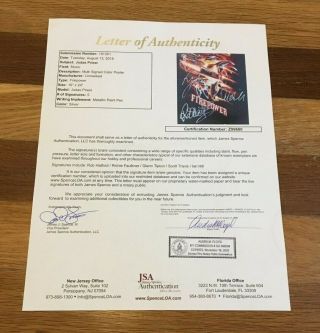 Judas Priest signed FRAMED Poster JSA (All 5) 3