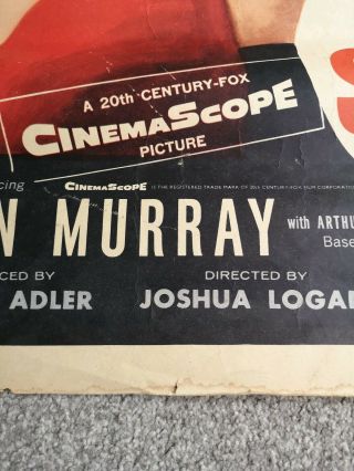 MARILYN MONROE Cinema One Sheet For Film BUS STOP 1956 7