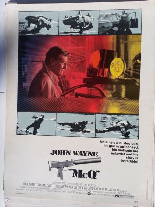 " Mcq " A John Wayne Film - 1974 Theatre Posters 30 X 40 Heavy Stock