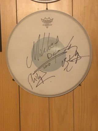 Motorhead Stage Autographed Drum Head