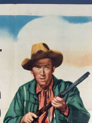 WINCHESTER ' 73 Orig Movie Poster (Fine -) One Sheet 1950 Cowboy James Stewart 10