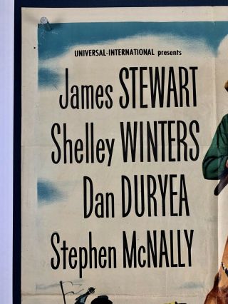 WINCHESTER ' 73 Orig Movie Poster (Fine -) One Sheet 1950 Cowboy James Stewart 2