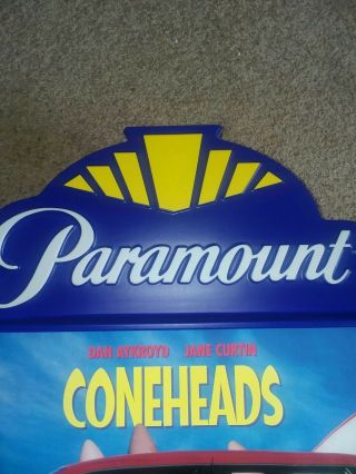 Vtg Paramount Pictures Illuminated Marquee Cone Heads Movie Poster Light Up Sign 2