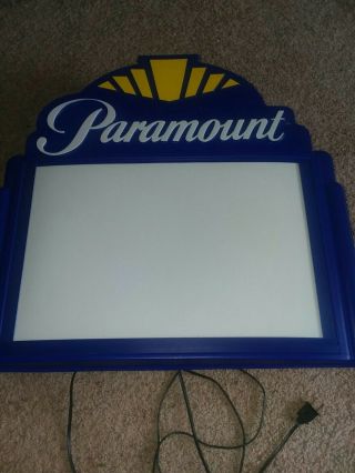 Vtg Paramount Pictures Illuminated Marquee Cone Heads Movie Poster Light Up Sign 4