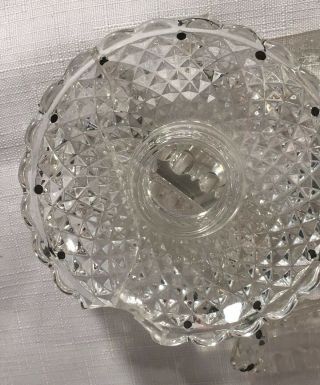 Pair Baccarat Candelabras Zenith 2 Light Vase France Vintage Prisms Crystal 11