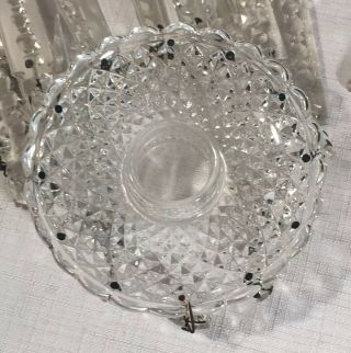 Pair Baccarat Candelabras Zenith 2 Light Vase France Vintage Prisms Crystal 8