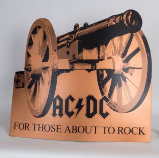 Ac/dc Rare For Those About To Rock Record Company Promo Piece Rare