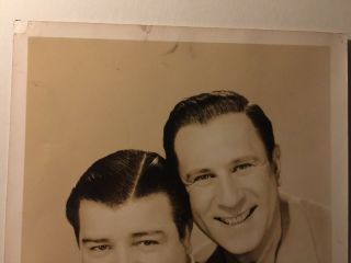 Abbott and Costello Rare Very Early Vintage Signed 8/10 Photo 2
