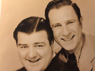 Abbott and Costello Rare Very Early Vintage Signed 8/10 Photo 4