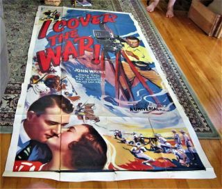 1937 I Cover The War Universal 3 - Sheet John Wayne