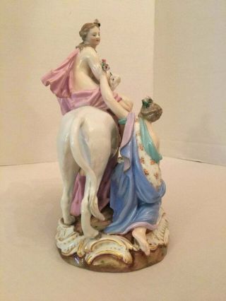 Antique Meissen porcelain GROUP OF EUROPA AND THE BULL 2