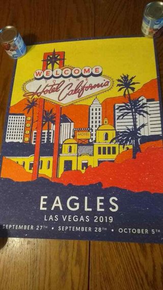 The Eagles Las Vegas 2019 concert poster 141/350 Hotel California MGM 3