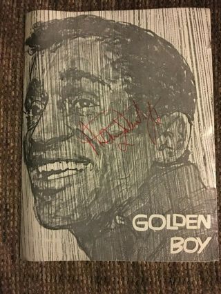 Sammy Davis Golden Boy Program Chicago Signed