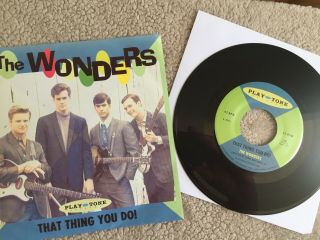 Wonders - That Thing You Do Rare Orig.  Movie Prop Sleeve And 45 From Film