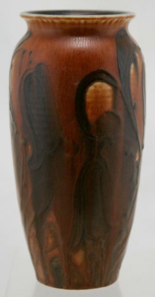 Rookwood Mat Moderne 8.  25 " Vase W/blossom Motif 1927 By Elizabeth Barrett
