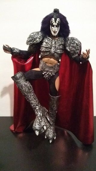 12 inch KISS Custom Gene Simmons UNMASKED costume figure CD 1/6 doll 4