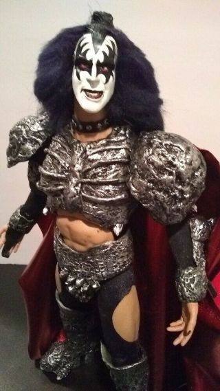 12 inch KISS Custom Gene Simmons UNMASKED costume figure CD 1/6 doll 6