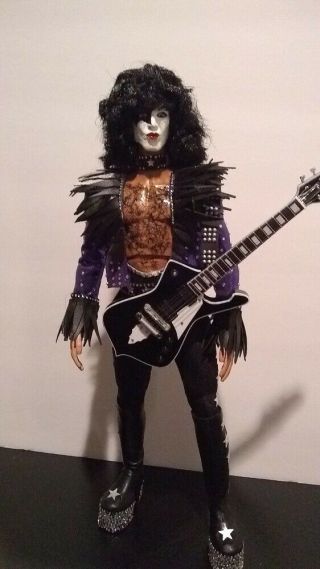 12 Inch Kiss Custom Paul Stanley Unmasked Costume Figure Cd 1/6 Doll