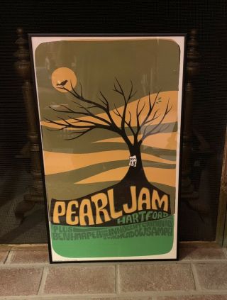 Pearl Jam 1998 Ames Bros Hartford Poster