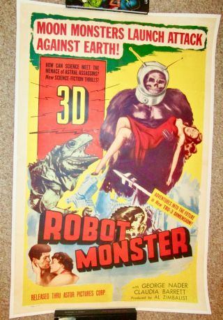 Robot Monster (astor Pictures,  1953).  One Sheet (27 " X 41 ").  Price Discounted