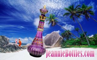 I Dream Of Jeannie/genie Bottle 2nd Season Transparent Purple Bottle