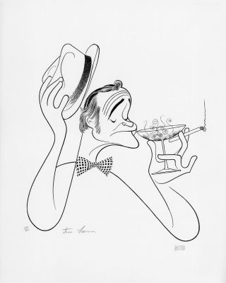 Jack Lemmon Double - Signed Limited Edition Lithograph By Al Hirschfeld
