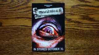 Manhunt 2 Rare Promotional Launch Promo Card - Rockstar Games Promo Item