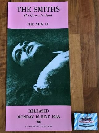 Smiths Queen Is Dead Rare Promo Poster Rough Trade 1986 Morrissey Wow