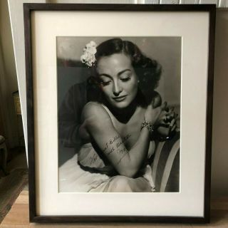 1930s George Hurrell Photo Joan Crawford With Dedication To Billie Burke