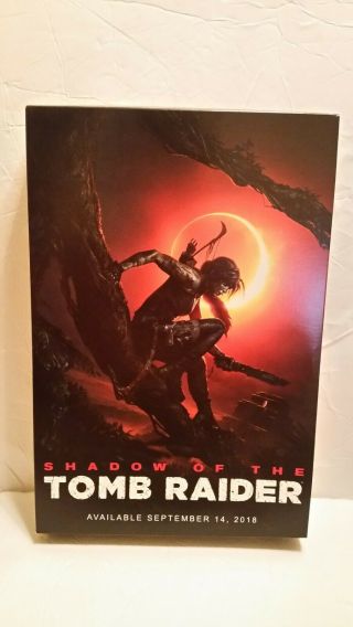 Shadow Of The Tomb Raider Store Display Box 18.  5 X 13 C9 Ps4 Promo Retail