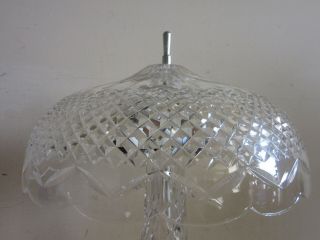 Rare vintage Waterford Crystal Mushroom Table Lamp 22 